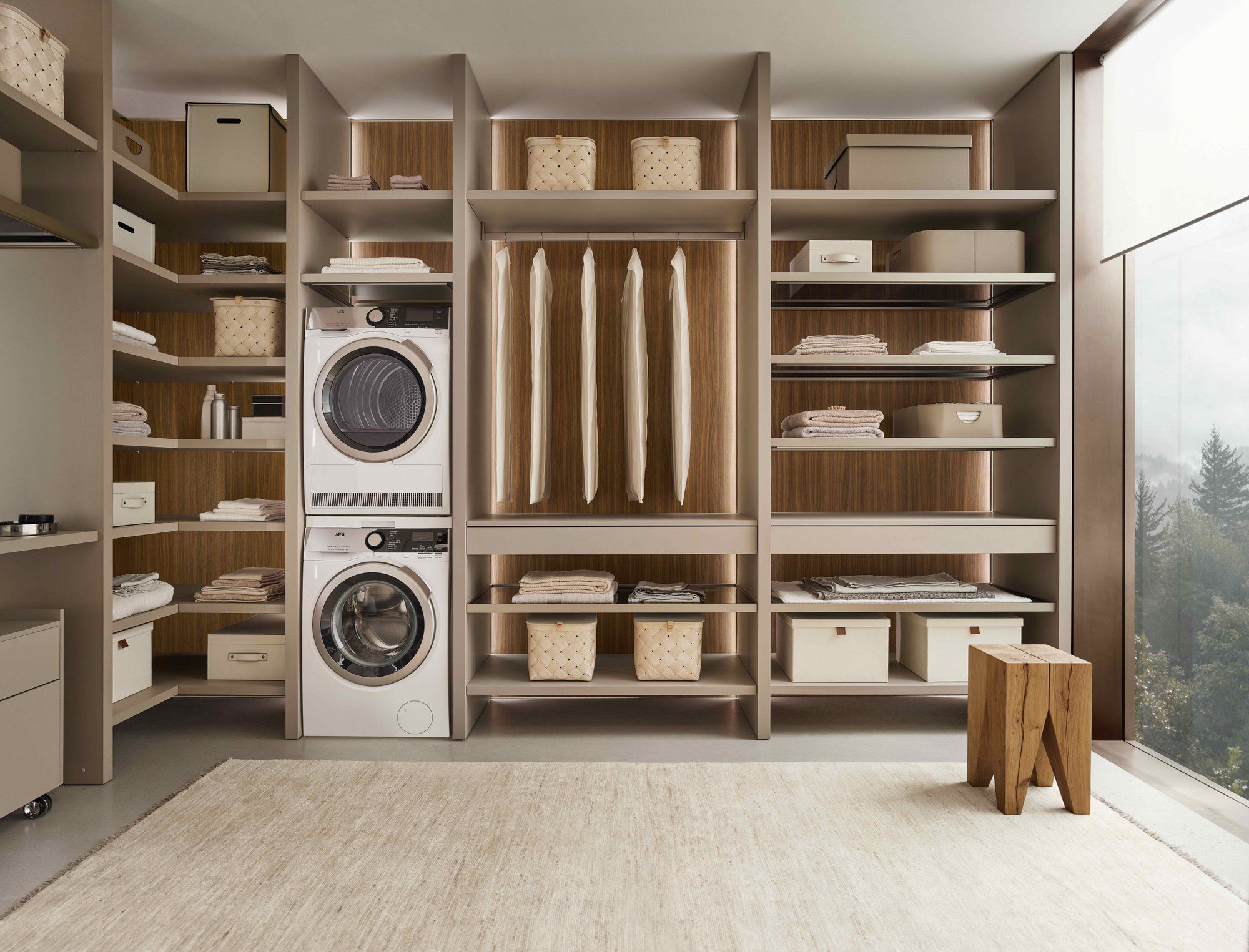 Кухня без ручек на заказ с полуостровом ERNESTOMEDA знак ARCH-00140912 - Вид №13