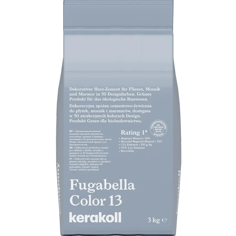 90845516 Затирка гибридная Kerakoll Fugabella Color Цвет 13 Голубой 3 кг STLM-0410635