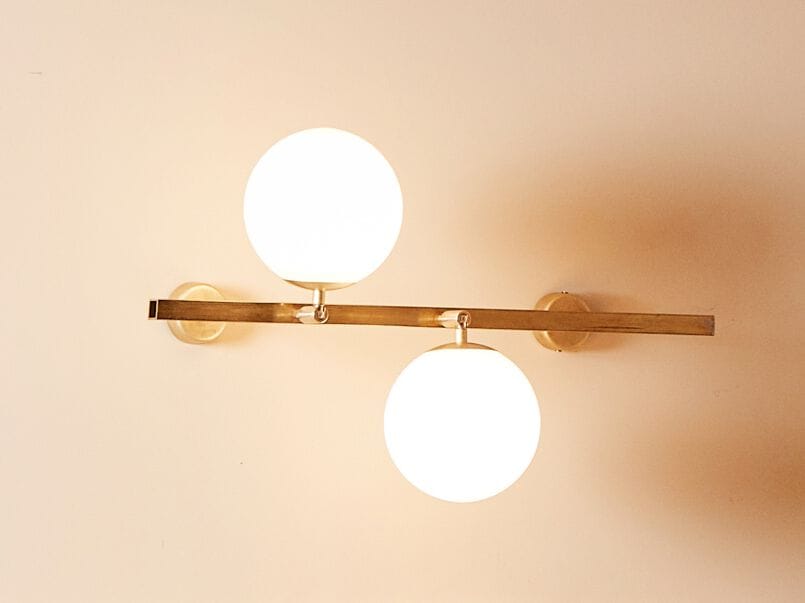 Латунный светодиодный настенный светильник Renzo Serafini сфера ARCH-00065229