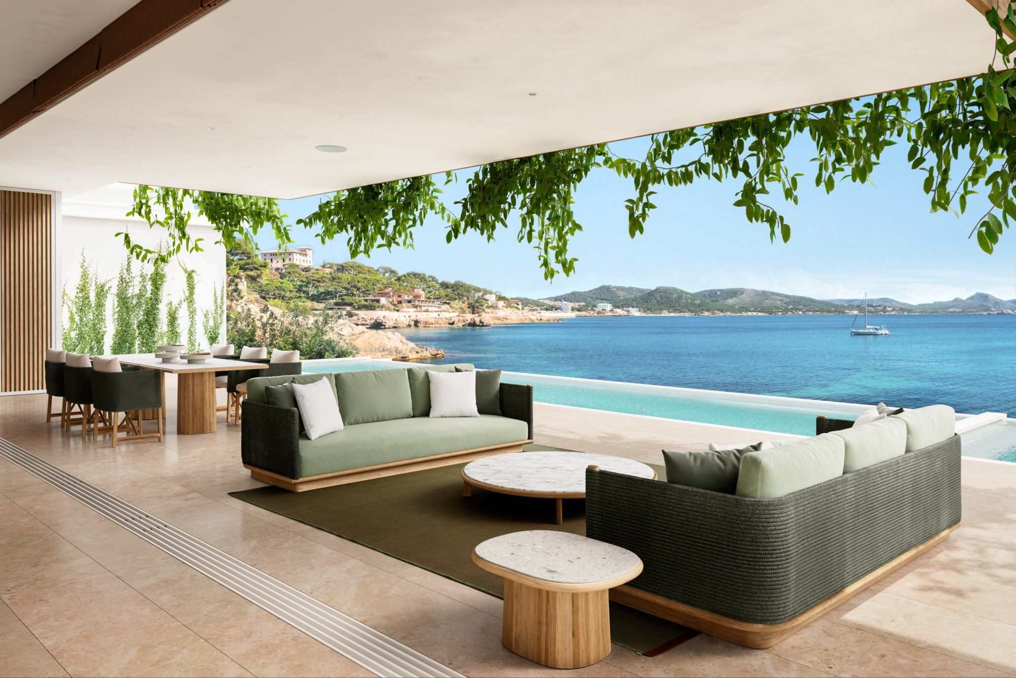 Овальный журнальный столик Kettal круглый ARCH-00061964 - Вид №2