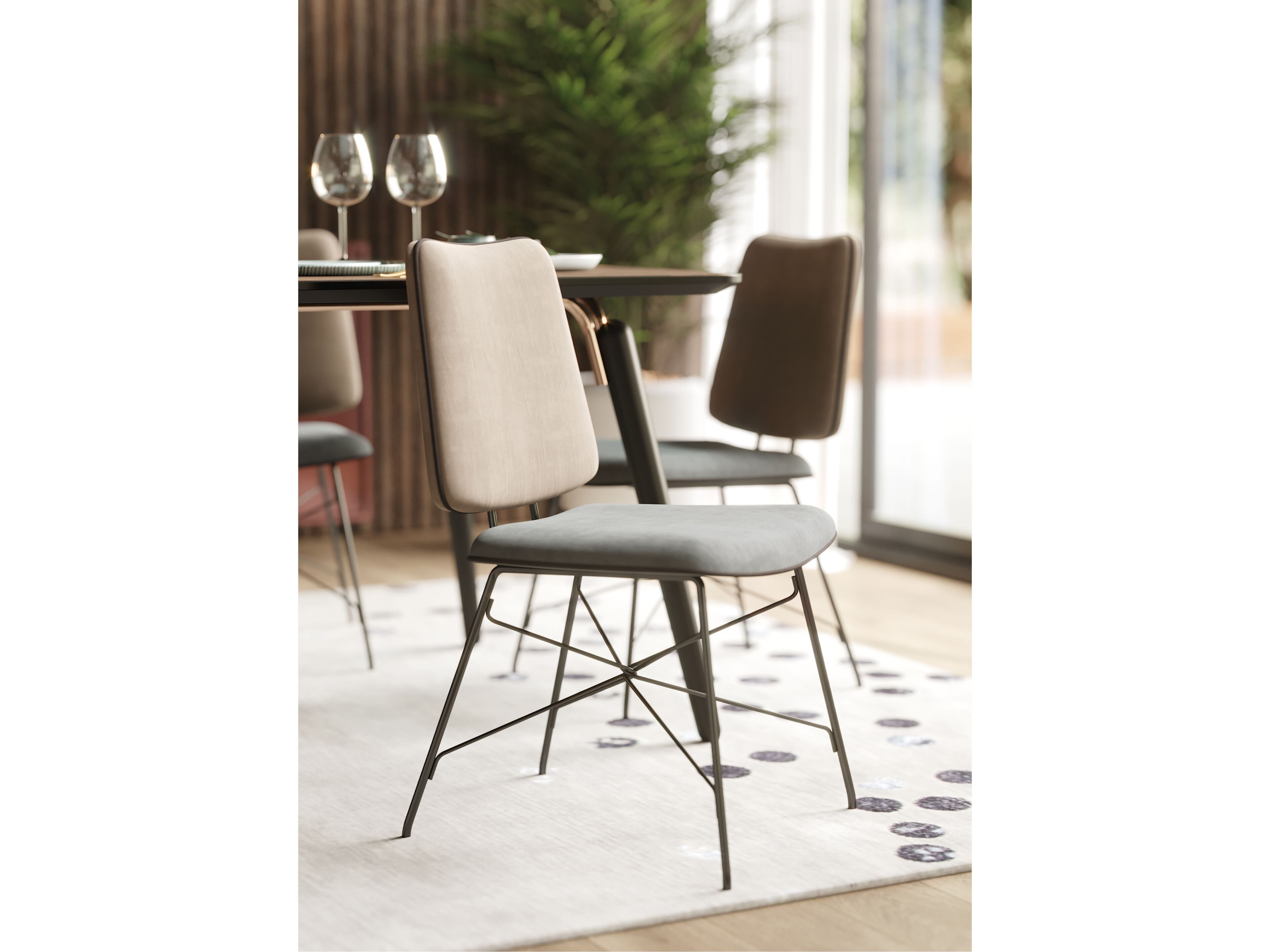 Мягкий стул из ткани PRADDY Metro ARCH-00135950 - Вид №1