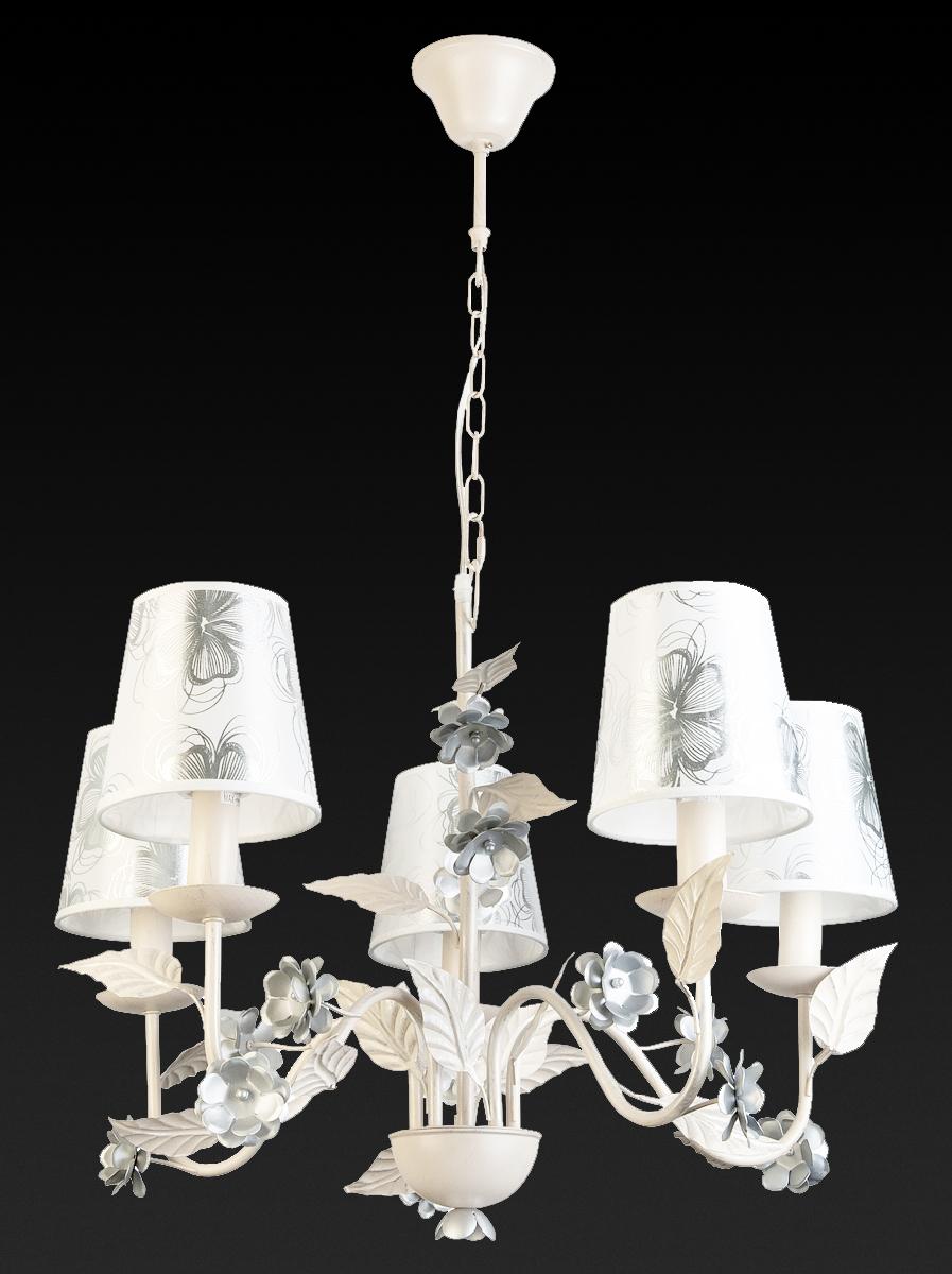 Подвесная люстра Toplight Madlyn TL5630D-05WH TOPLIGHT ДИЗАЙНЕРСКИЕ, MADLYN 186074 Белый  - Вид №1