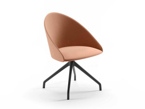 Тканевый поворотный стул