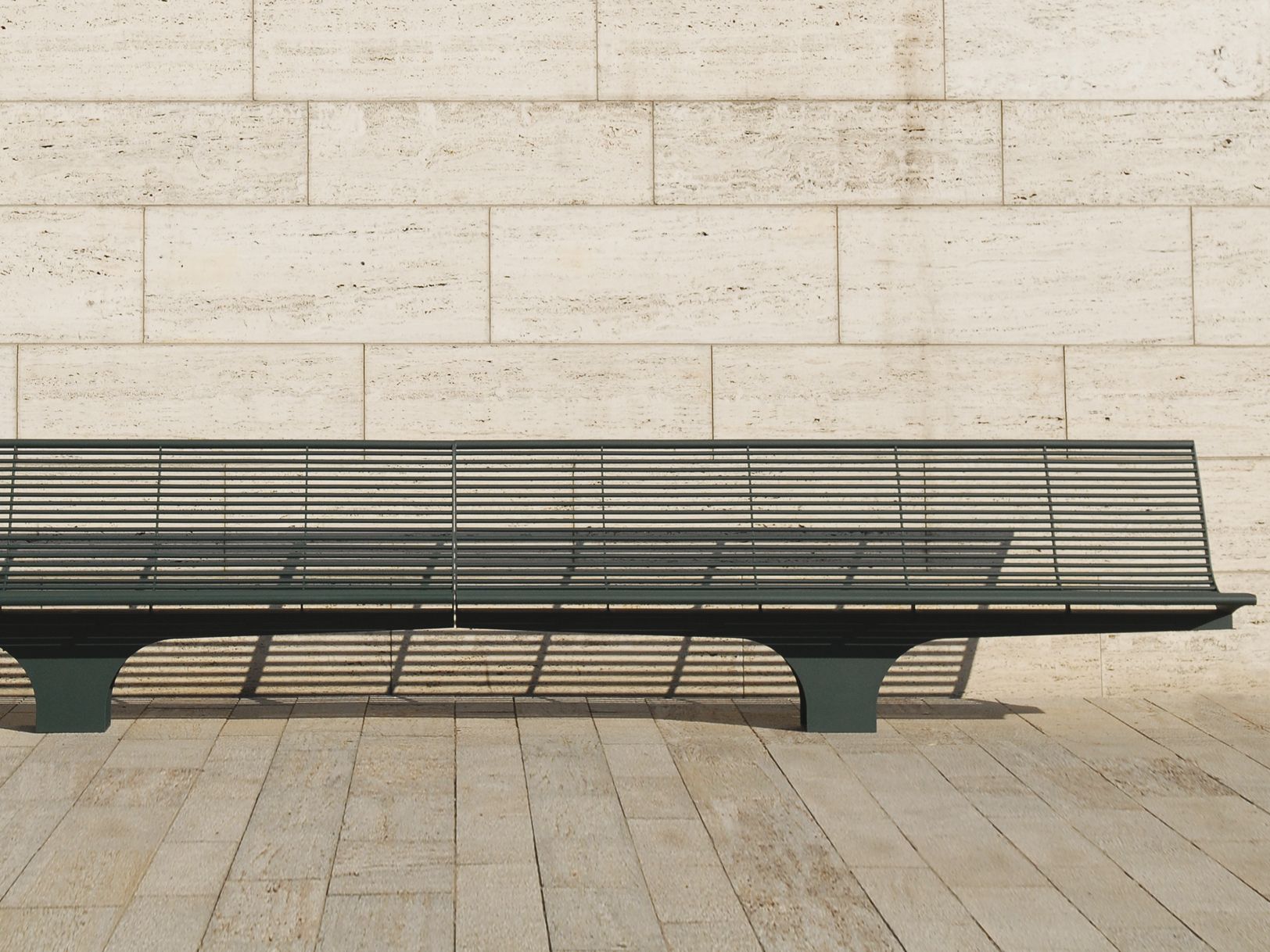 Скамья из нержавеющей стали со спинкой BENKERT BANKE Siardo ARCH-00120845 - Вид №2