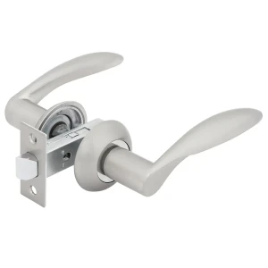 Дверные ручки Фабрика Замков 05L 100 без запирания алюминий гальваническое покрытие цвет матовый никель