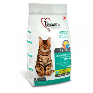ПР0036461 Корм для кошек Контроль Веса для кастрованных и стерилизованных кошек сух. 2.72кг 1st CHOICE