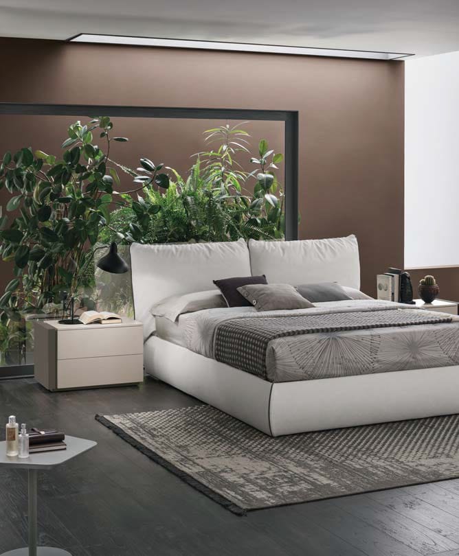 Кожаная мягкая двуспальная кровать TOMASELLA SOGNO ARCH-00144868 - Вид №1