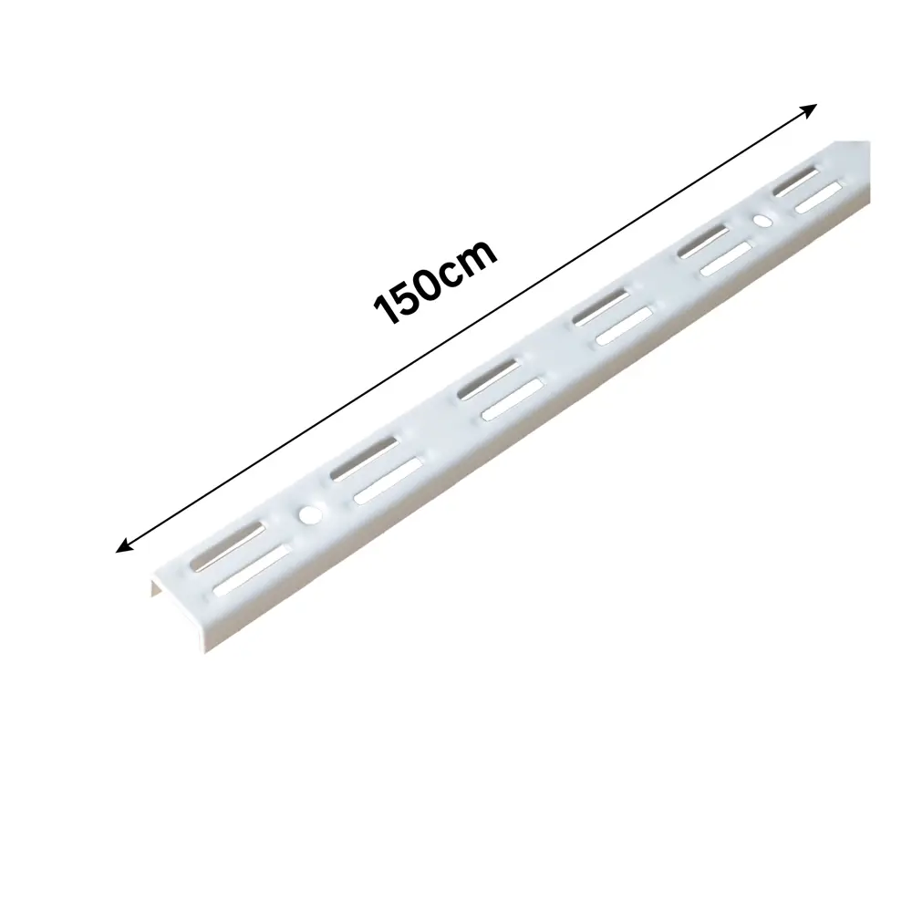 Направляющая двухрядная Spaceo 150 см цвет белый STLM-2141514