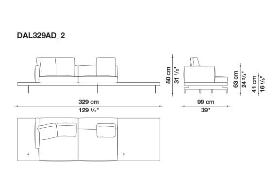 Кожаный диван B&B Italia док ARCH-00130675 - Вид №176