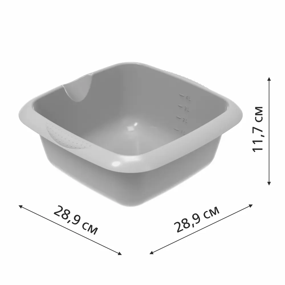 Квадратный таз Martika Дельверо 4.8 л для ванной и кухни 89416398 STLM-1566557 - Вид №4