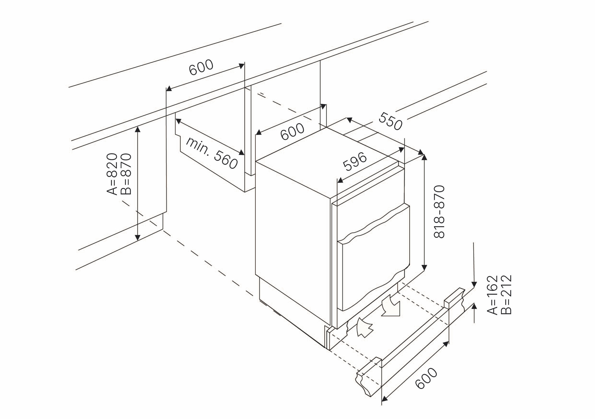 9255892 Встраиваемый холодильник Kuppersbusch FKU 1545.0I STDN-0006683 - Вид №1