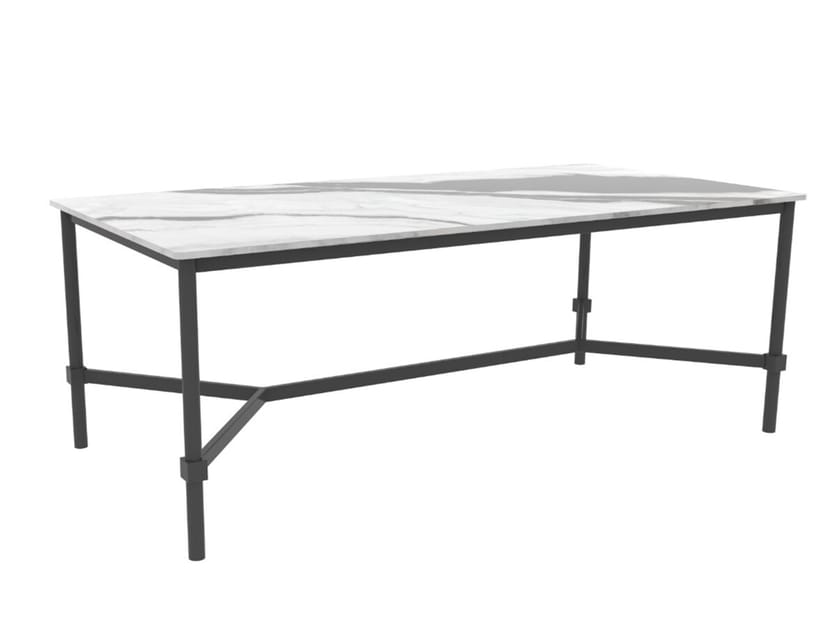 Прямоугольный садовый стол с керамической столешницей NDESIGN Ezora ARCH-00111352