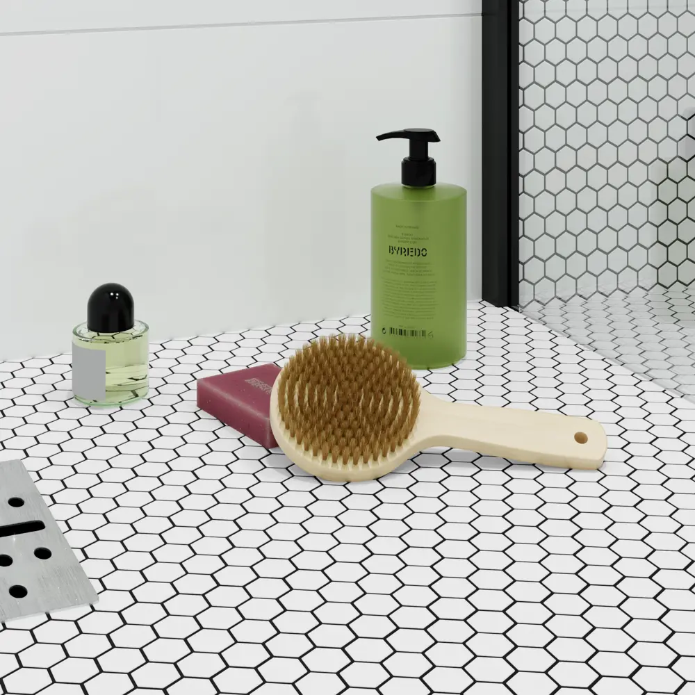 Мозаика фарфоровая Artens Hexo 30x26 см цвет белый STLM-2112646 - Вид №4