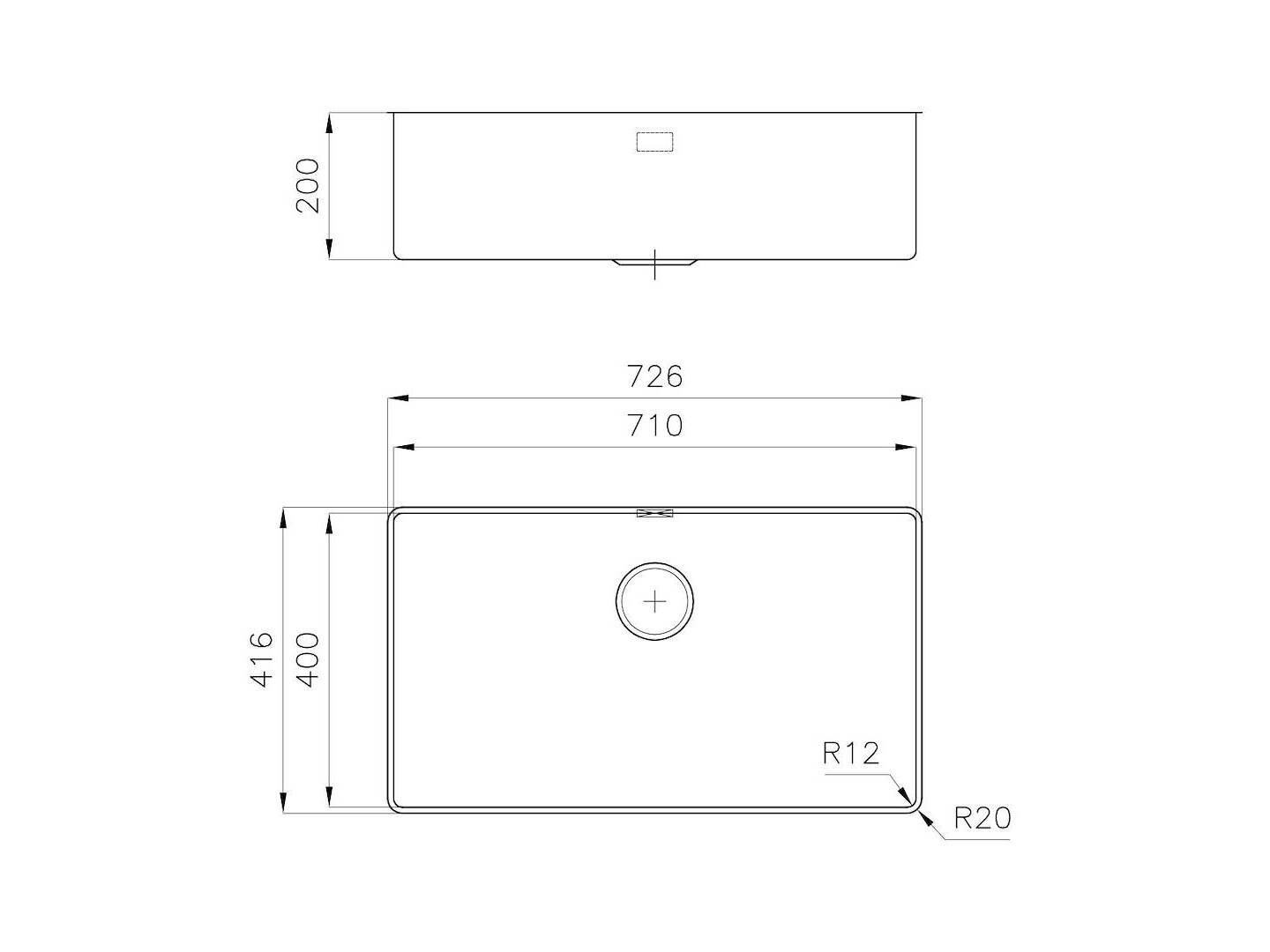 Раковина из нержавеющей стали Foster Phantom ARCH-00120505 - Вид №2