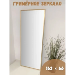 Интерьерное зеркало BeautyUp 163x66 см цвет Золото