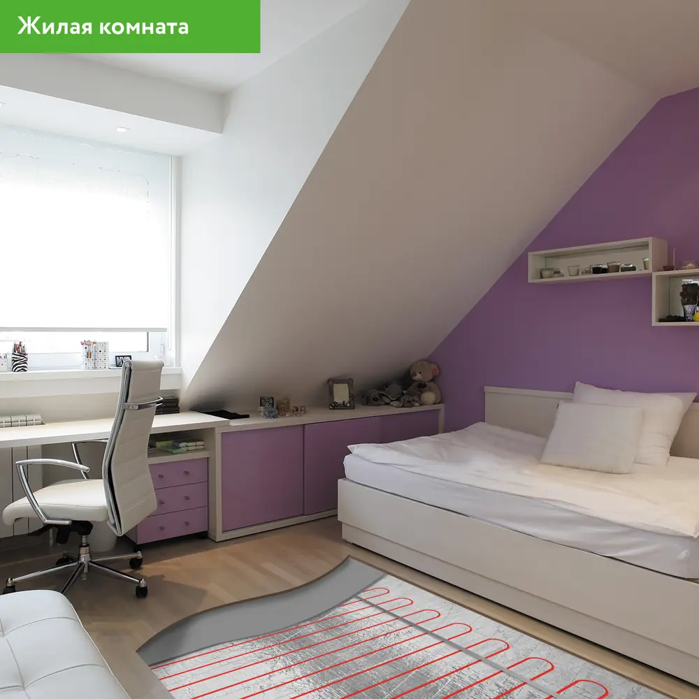 Equation: Двухжильный нагревательный кабель для системы теплого пола 18877388 STLM-0013364 - Вид №7