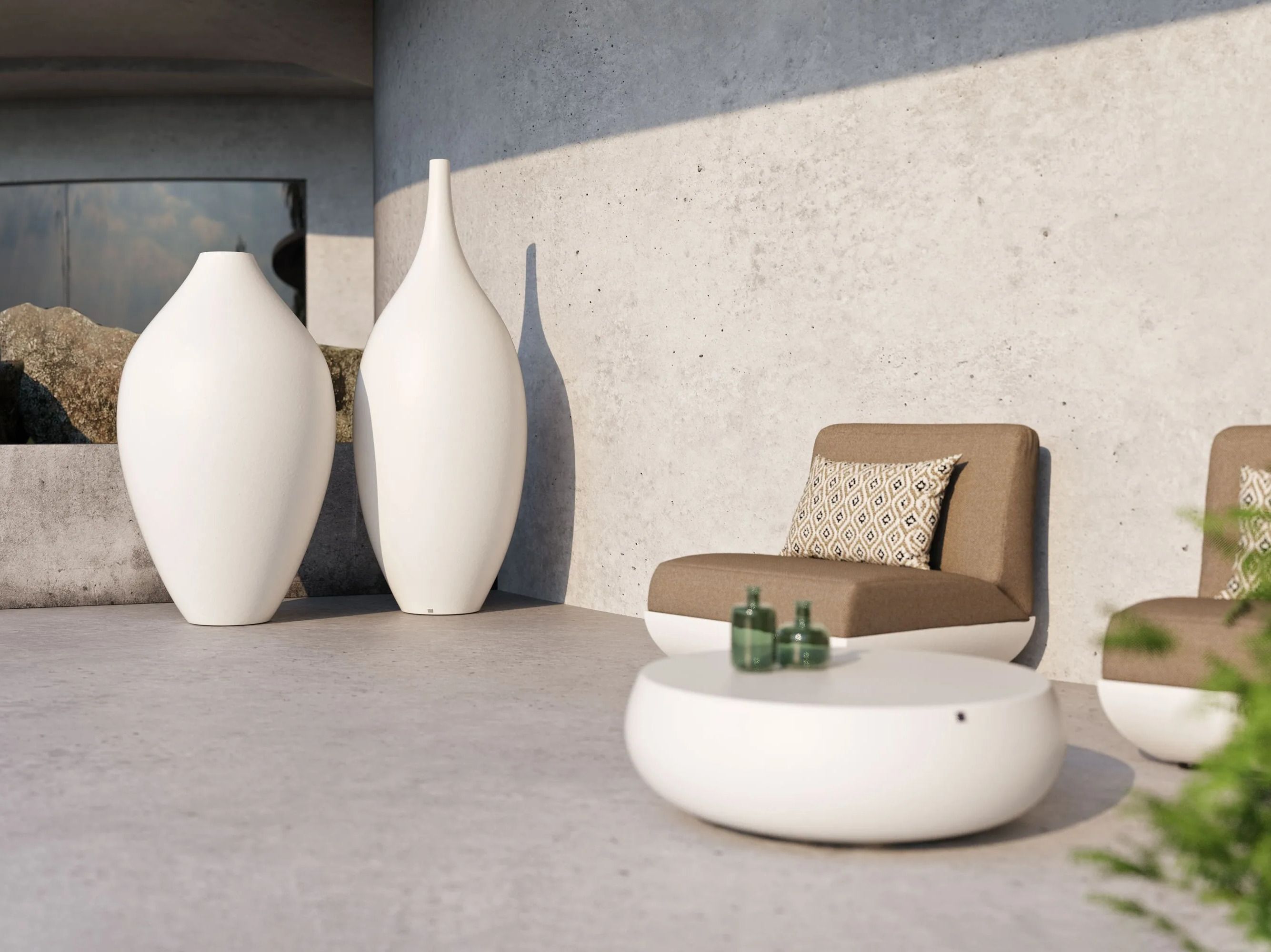 Высокий садовый горшок из стекловолокна GANSK GENTLE ARCH-00077531 - Вид №4