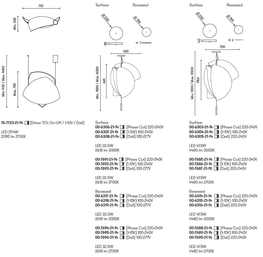 Японская бумага ручной работы светодиодный подвесной светильник LedsC4 Voiles ARCH-00036679 - Вид №8