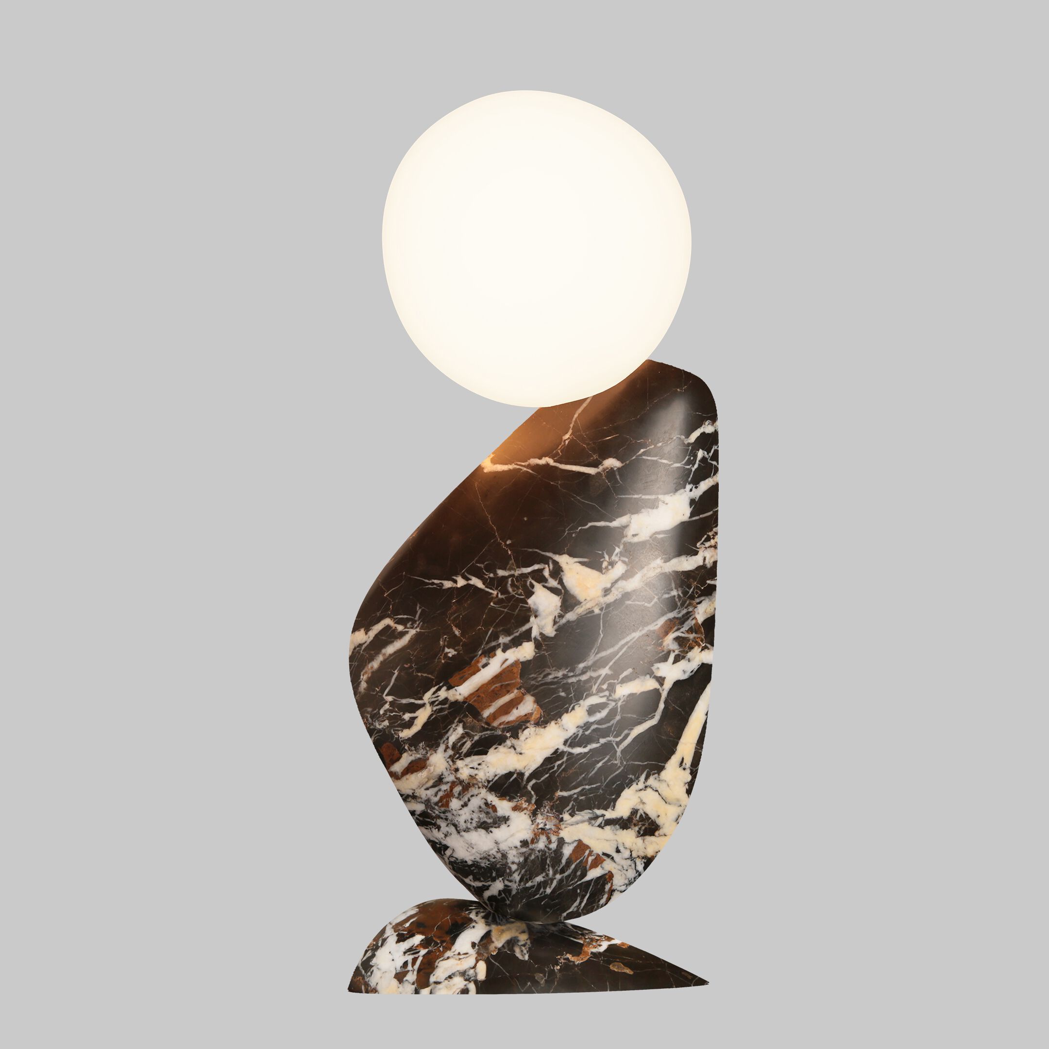 Настольная лампа из камня и стекла Matthew McCormick BEN ARCH-00004011 - Вид №1