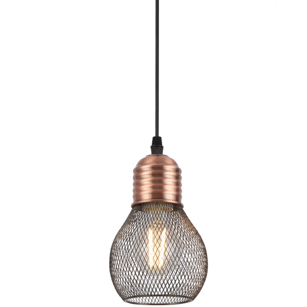 Подвесной светильник Freya FR4011PL-01BBS в стиле лофт с медным плафоном 89168218 STLM-0912732 - Вид №2
