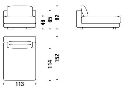 Тканевый диван с полуостровом MOROSO Salon Nana ARCH-00014690 - Вид №24