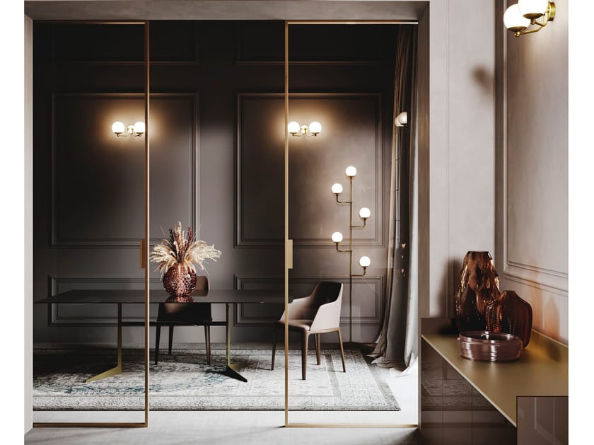 Алюминиевые и стеклянные раздвижные двери Guzzini & Fontana House of Trombones ARCH-00114613