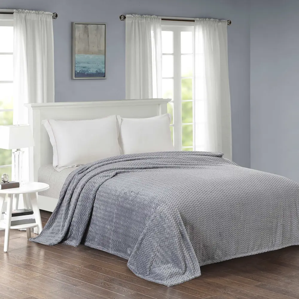 Плед Lebet 150х200 см велсофт цвет серый СТОЛИЦА ТЕКСТИЛЯ STLM-2177419 - Вид №4