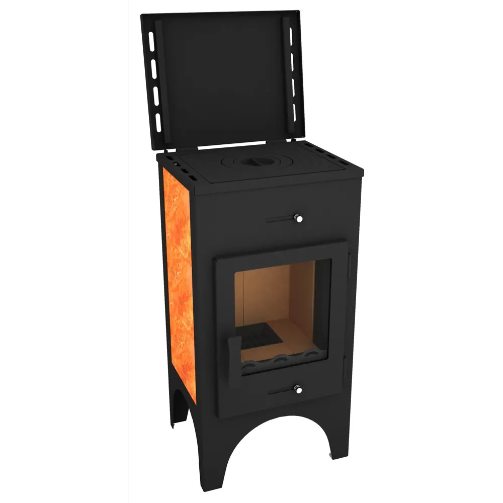 Печь-камин «Дон 6», с плитой Мета STLM-2199054