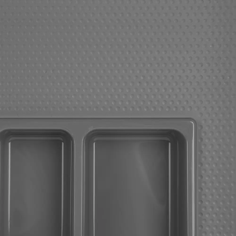 Лоток для столовых приборов Edson 40x45 см пластик цвет серый STLM-2017528 - Вид №3