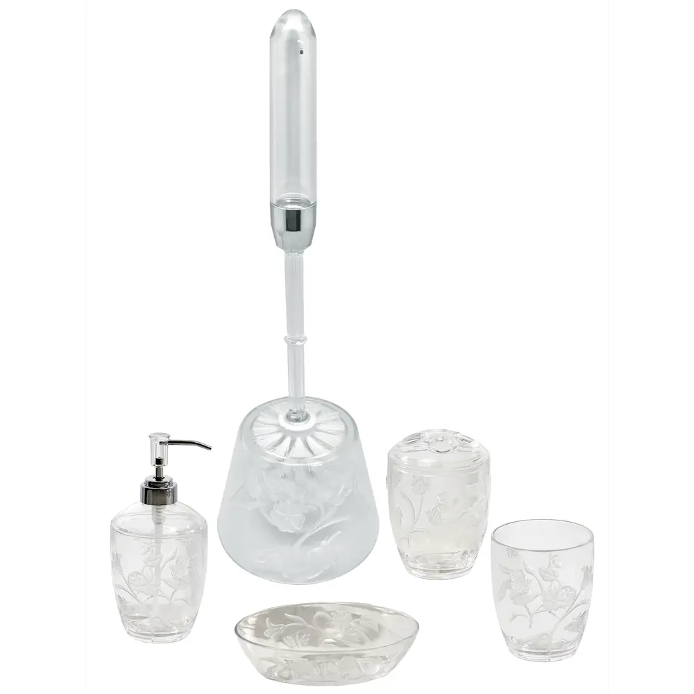 Стакан для зубных щёток настольный Vidage «Сирна» акрил цвет прозрачный STLM-2023249