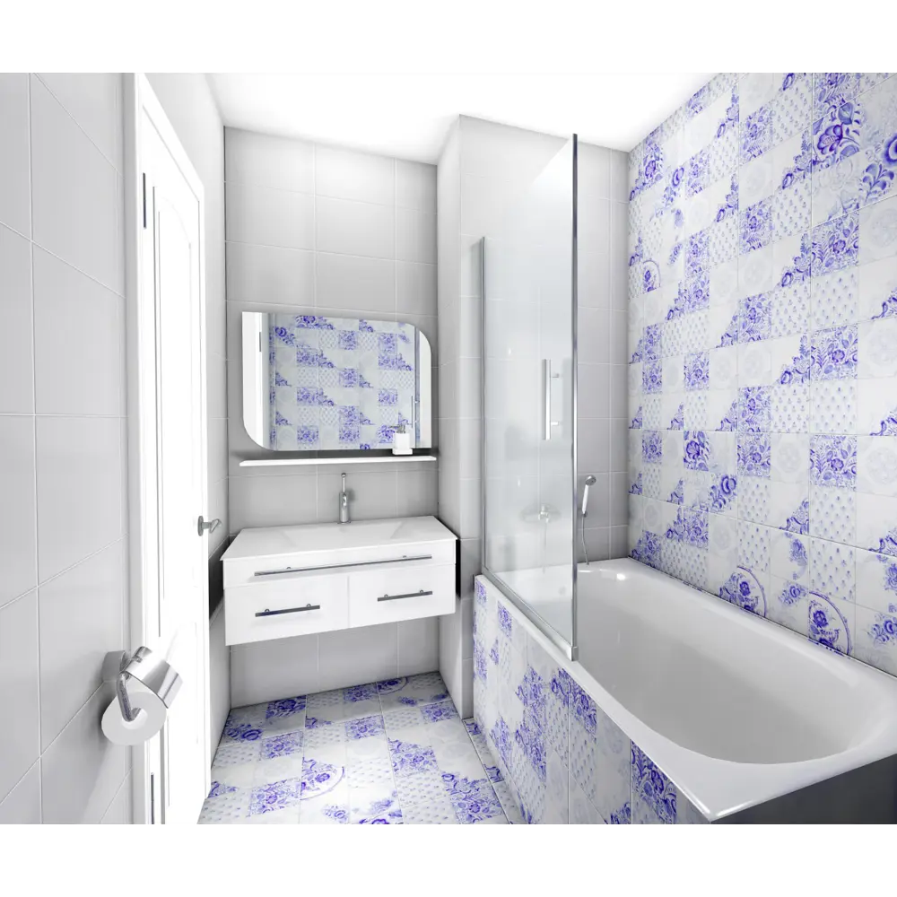 Плитка напольная Gzhelis G 30x30см 1.35 м² разноцветная Santreyd STLM-2057778 - Вид №4