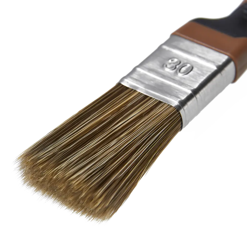 Кисть плоская для лаков и антисептиков 30 мм DILWIS синтетическая щетина STLM-2130058 - Вид №1