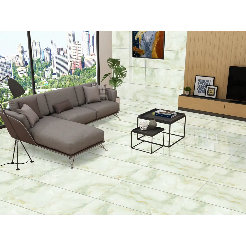 Керамогранит Concor Blaze Green 60x120 см 1.44 м² глянцевый цвет зеленый STLM-2081470 - Вид №3