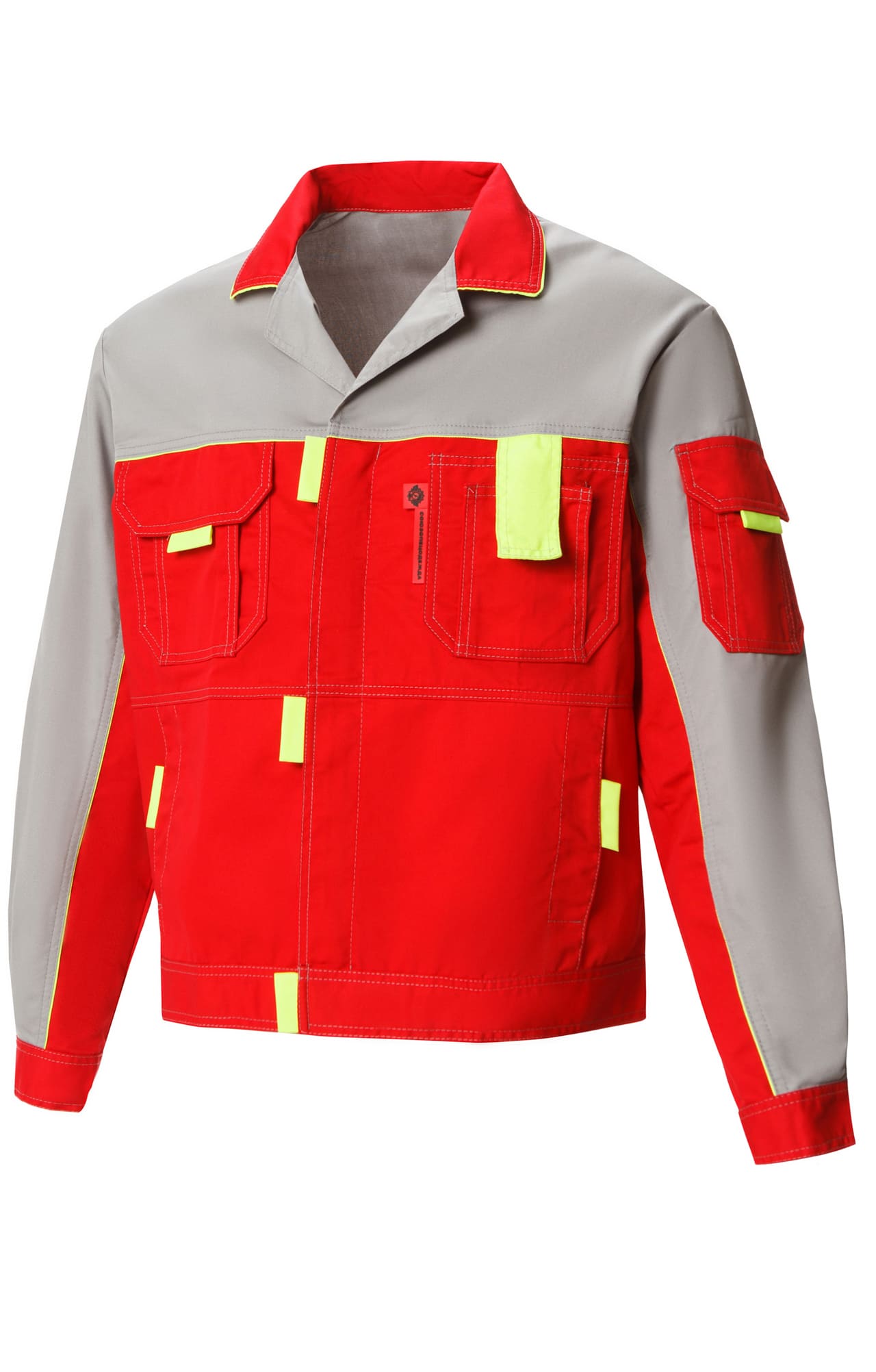 65321 Костюм "Профессионал-2" красный-светло-серый  Летняя спецодежда  размер 60-62/182-188  - Вид №1