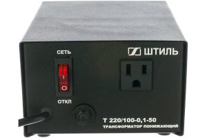 15745501 Полный трансформатор ОСМ Т 220/100-0,1-50, 0,1 кВА, в черном корпусе Т 220/СТО-0,1-50 ч/к Штиль