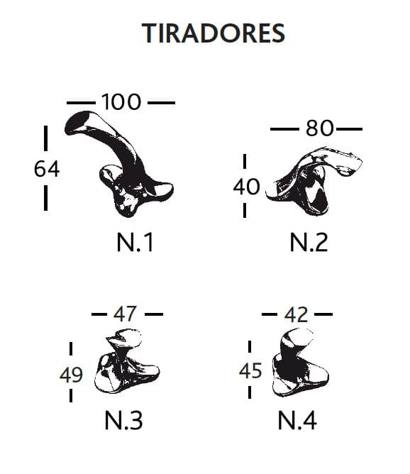 Дверная фурнитура BD Barcelona Гауди ARCH-00081831 - Вид №23
