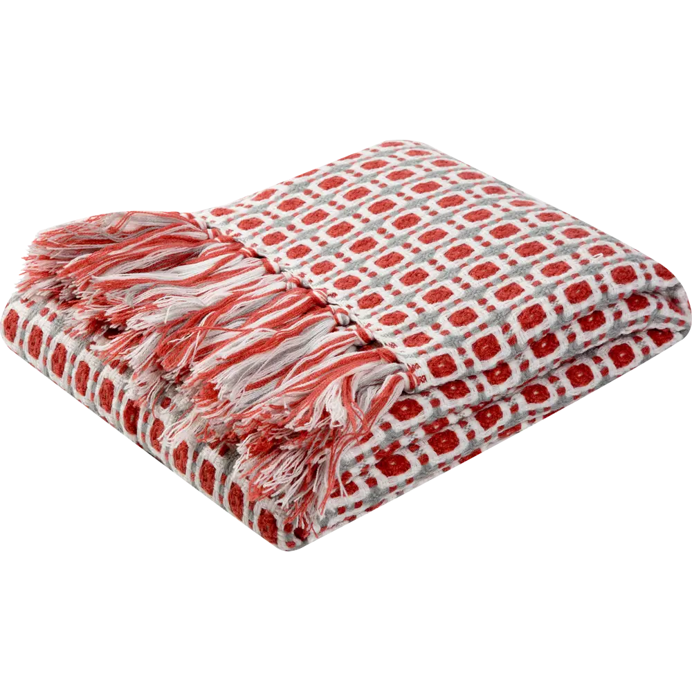 Плед 125х150 см, акрил, цвет красный Atmosphera STLM-2199350 - Вид №1