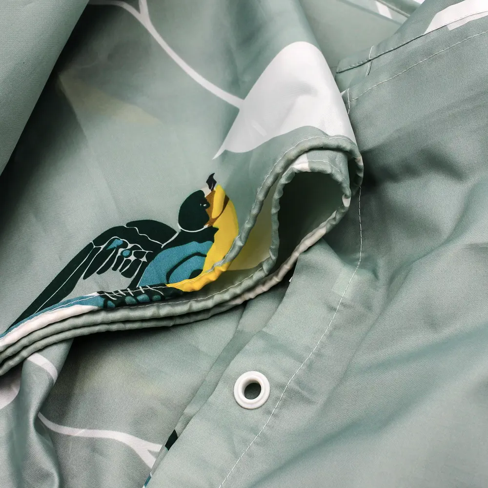 BATH PLUS Штора для душа Charme серо-зеленая 180×200 см 89380453 STLM-1563329 - Вид №1