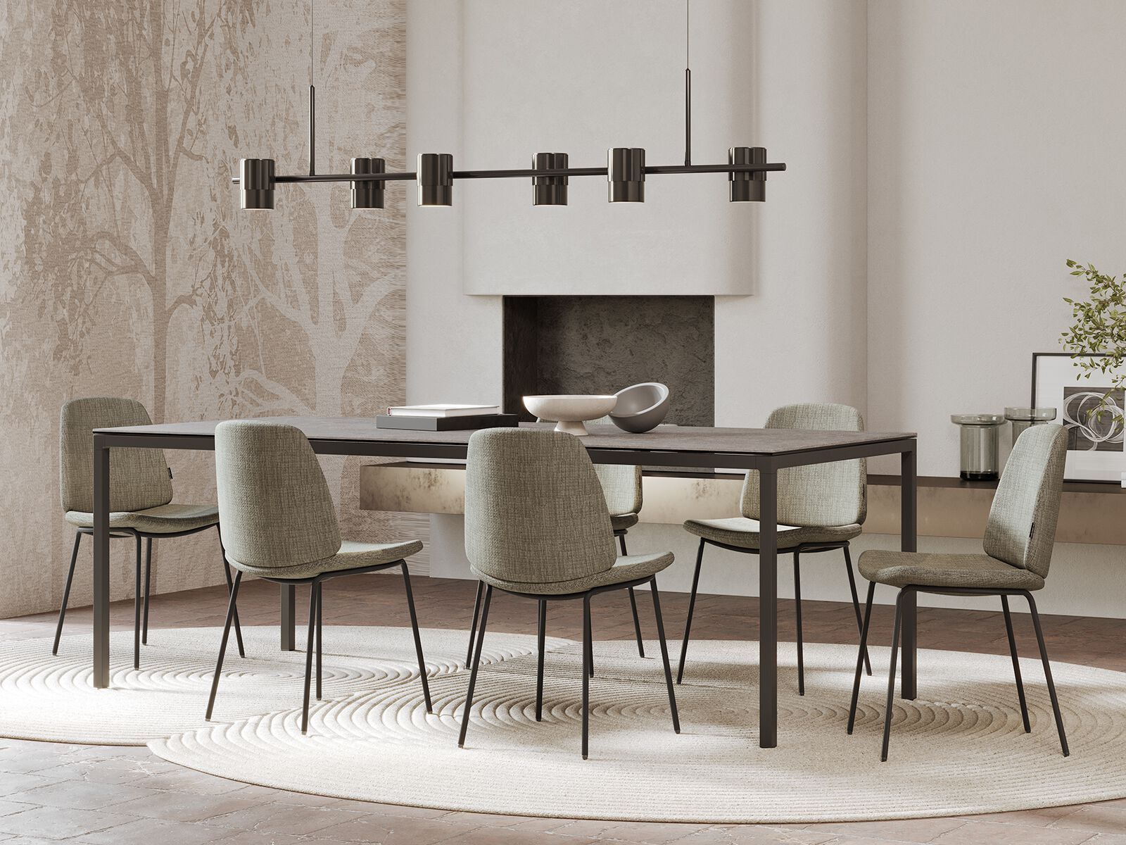 Прямоугольный обеденный стол MOBLIBERICA ареста ARCH-00096148 - Вид №1