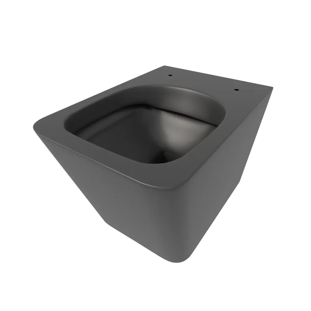 Унитаз подвесной Culto Jet безободковый с сиденьем микролифт цвет черный STLM-2160336 - Вид №1