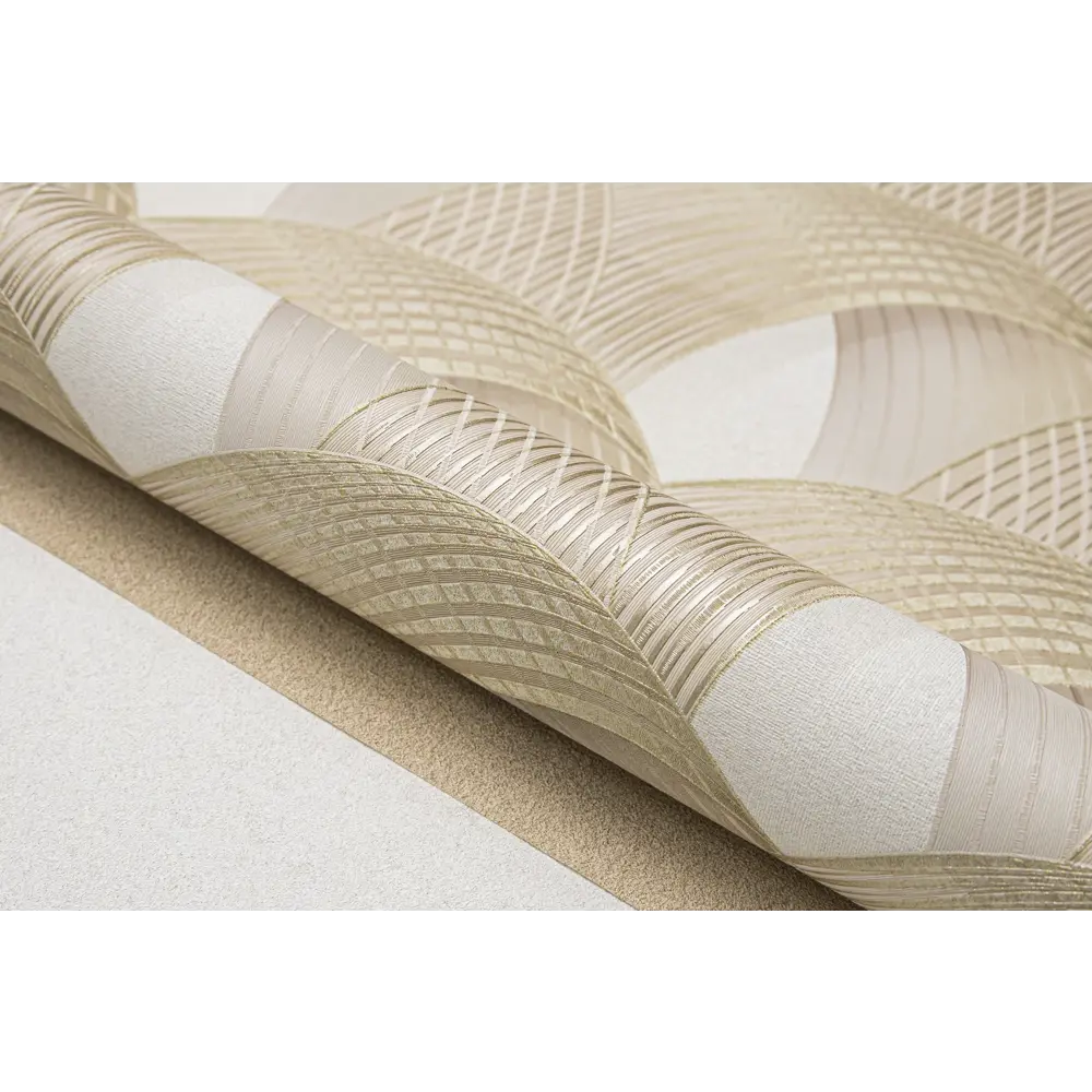 Обои флизелиновые WallSecret Escher бежево-золотые 1.06 м 8653-21 STLM-2125658 - Вид №2