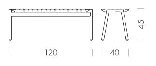 Скамейка из дуба и ткани Gazzda KLUPA ARCH-00107509 - Вид №32