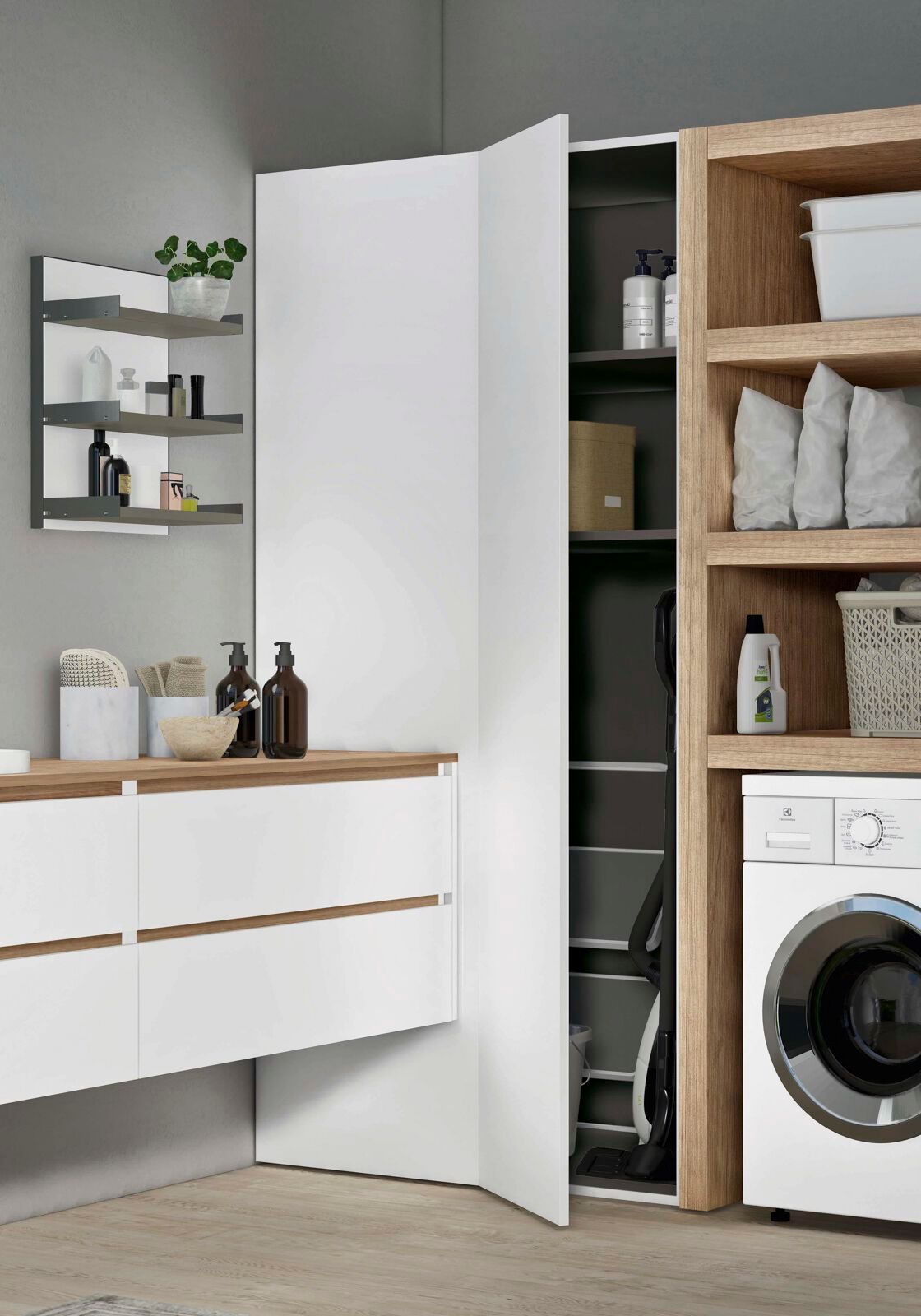 Подвесной шкаф для белья с ящиками Gruppo Geromin магазин ARCH-00098044