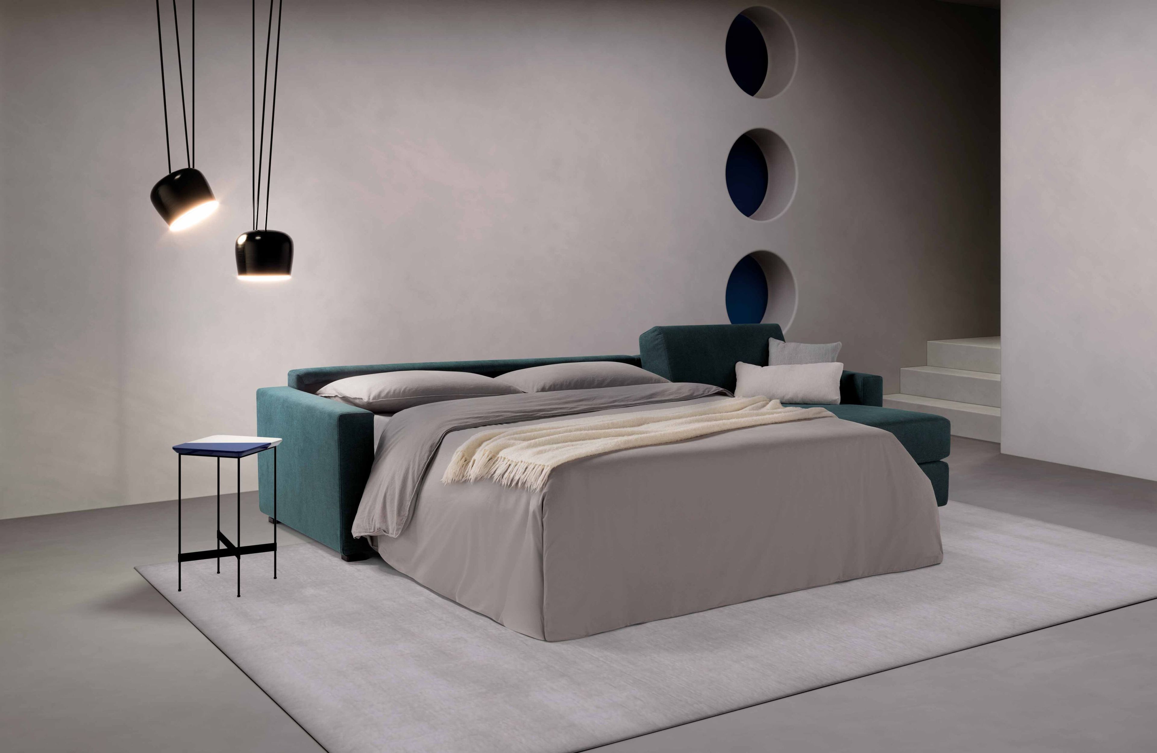 Тканевый раскладной диван-кровать с полуостровом Dienne Salotti Views II ARCH-00056938 - Вид №5