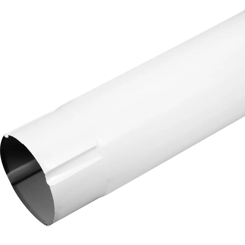 Труба круглая D90 мм 1000 мм цвет белый ВЕГА STLM-2000310 - Вид №1