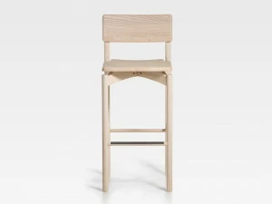 SIPA Барный стул из дерева с подставкой для ног Spam