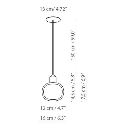 Подвесной светильник из боросиликатного стекла Tooy Nabila ARCH-00094415 - Вид №4
