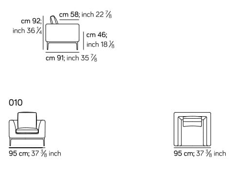 Кожаное кресло с подлокотниками Amura Leonard ARCH-00088435 - Вид №3