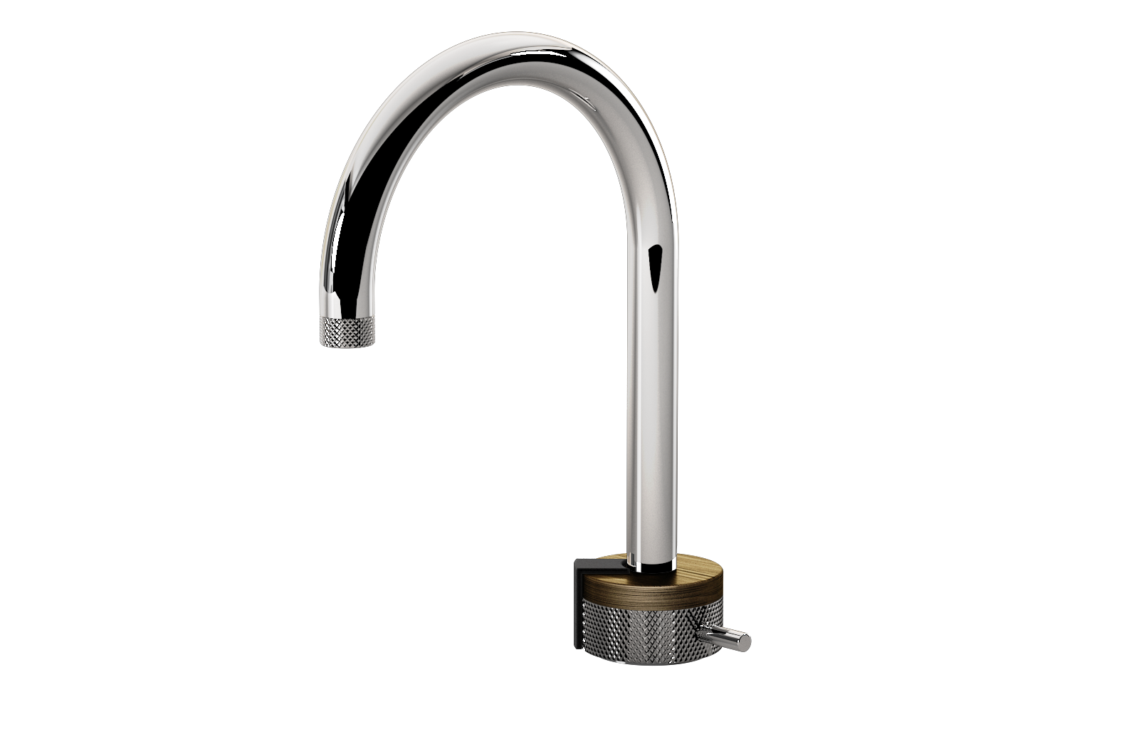 E-11502-R1VBB-L2MBK-PC Однорычажный прогрессивный смеситель для раковины - излив 16см GRAFF MOD+