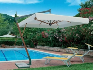Scolaro Parasol Зонт из алюминия и дерева с боковой стойкой Torino Tob